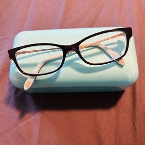 Tiffany & Co. Tortoise Shell/ Tiffany Blue Prescription Glasses.